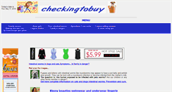 Desktop Screenshot of checkingtobuy.com