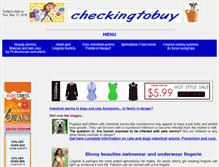 Tablet Screenshot of checkingtobuy.com